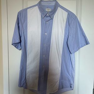 Club Monaco Men’s slim fit short sleeve buttoned shirt super soft 100% cotton